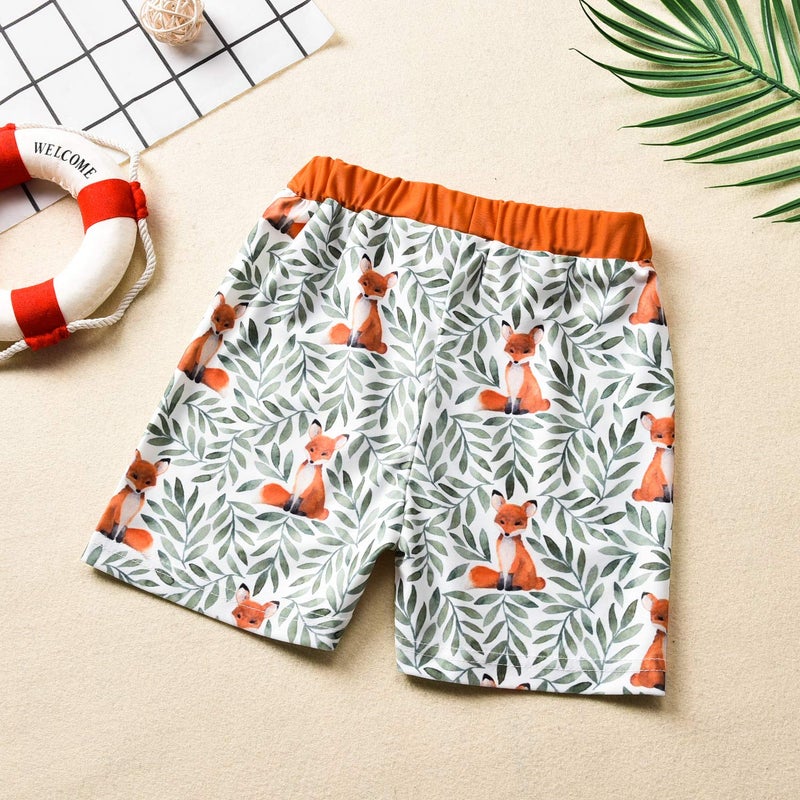 Aalizzwell Baby Swim Trunks, Toddler Infant Swimsuit Bathing Suit Beach Swimming Shorts (Fox, 0-6 Months) - Image 3